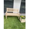 Záhradná drevená lavica