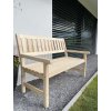 Záhradná drevená lavica