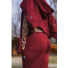 Merino tepláky dámske – bordo (250 g) (Veľkosť S)