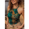 Merino tank top dámsky – green gorpcore (135 g) (Veľkosť S)