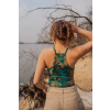 Merino tank top dámsky – green gorpcore (135 g) (Veľkosť S)