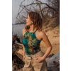 Merino tank top dámsky – green gorpcore (135 g) (Veľkosť S)