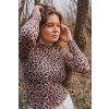 Merino tričko active so stojáčikom dámske – leopard (135 g) (Veľkosť XS)
