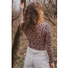 Merino tričko active so stojáčikom dámske – leopard (135 g) (Veľkosť XS)