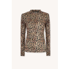 Merino tričko active so stojáčikom dámske – leopard (135 g) (Veľkosť XS)