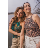 Merino tank top dámsky – leopard (135 g) (Veľkosť M)