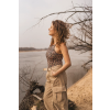 Merino tank top dámsky – leopard (135 g) (Veľkosť M)