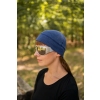 czapka z welny merino pod kask denim 2