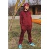 Merino tepláky pánske – bordo (250 g) (Veľkosť M)