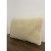 Vankúš z ovčej vlny 55x40 cm