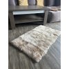 Koberec z ovčích kožušín béžový strihaný 100 x 60 cm