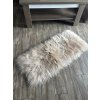 Koberec z ovčích kožušín béžový 100x40 cm