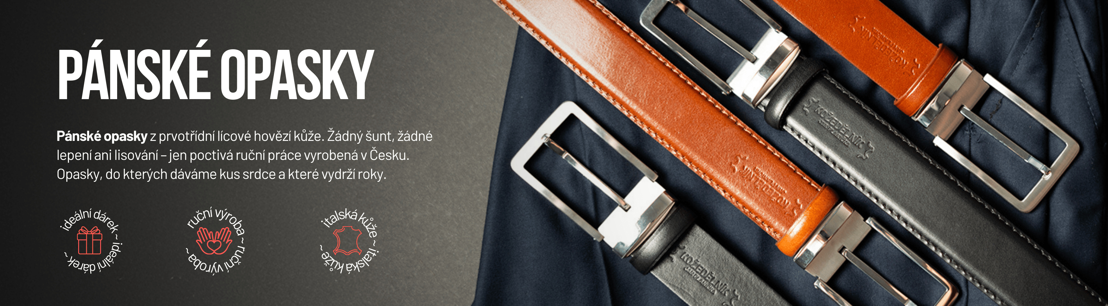 Pánské opasky - desktop mimo kampaň