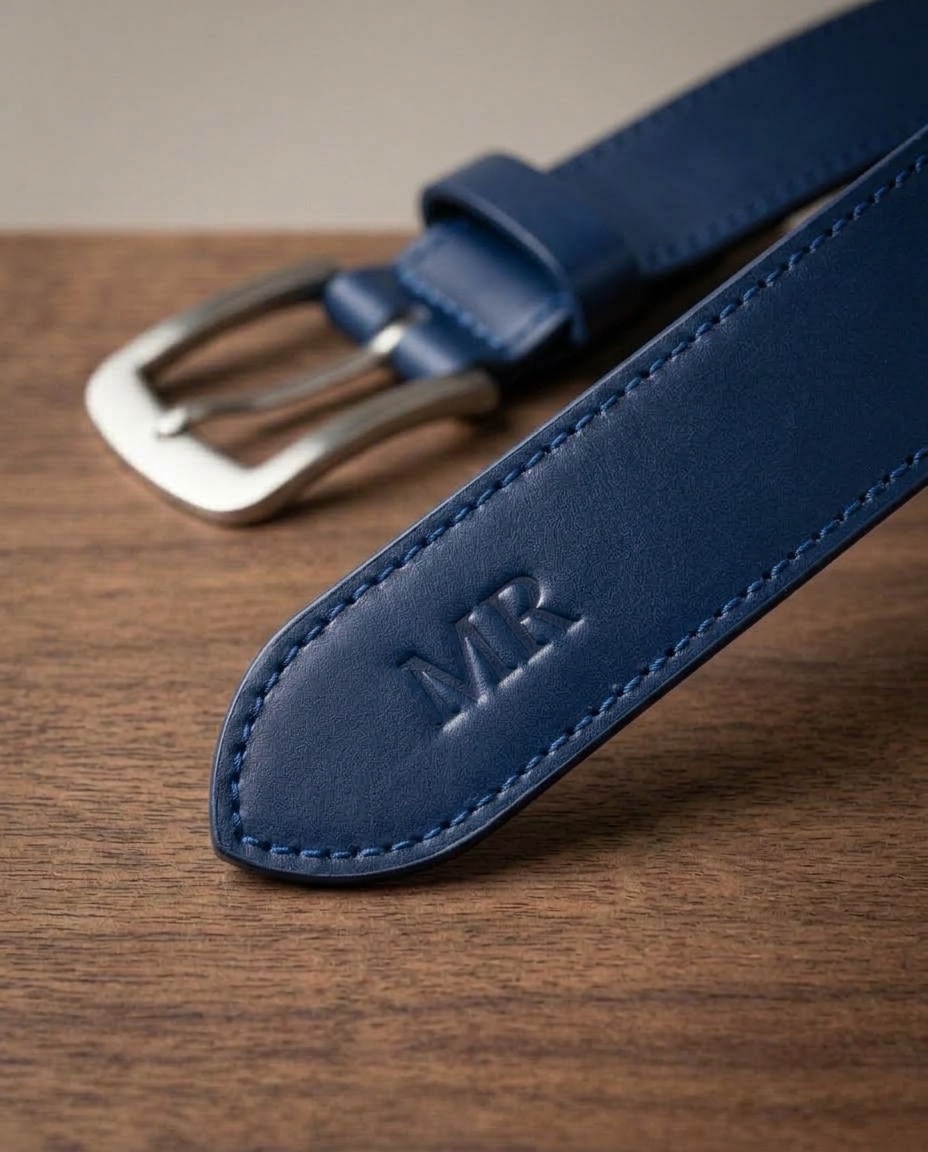 Špice opasku Henry s vyraženým monogramem