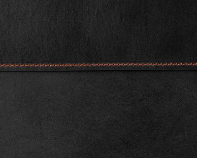 Pouzdro na notebook a tablet — černá kůže, hnědá nit