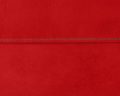 Pouzdro na notebook a tablet — červená kůže, hnědá nit