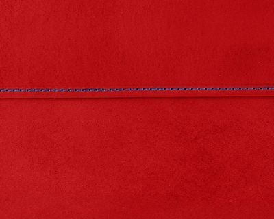 Pouzdro na notebook a tablet — červená kůže, modrá nit
