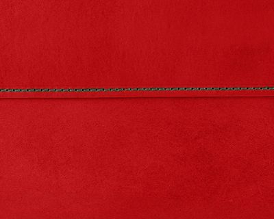 Pouzdro na notebook a tablet — červená kůže, zelená nit