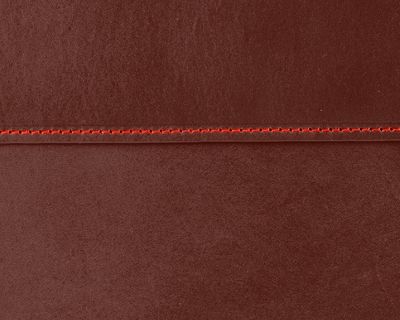 Pouzdro na notebook a tablet — hnědá kůže, červená nit