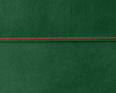 Pouzdro na notebook a tablet — zelená kůže, červená nit