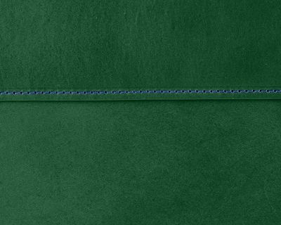 Pouzdro na notebook a tablet — zelená kůže, modrá nit