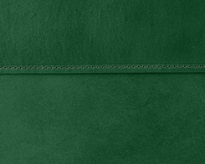 Pouzdro na notebook a tablet — zelená kůže, zelená nit