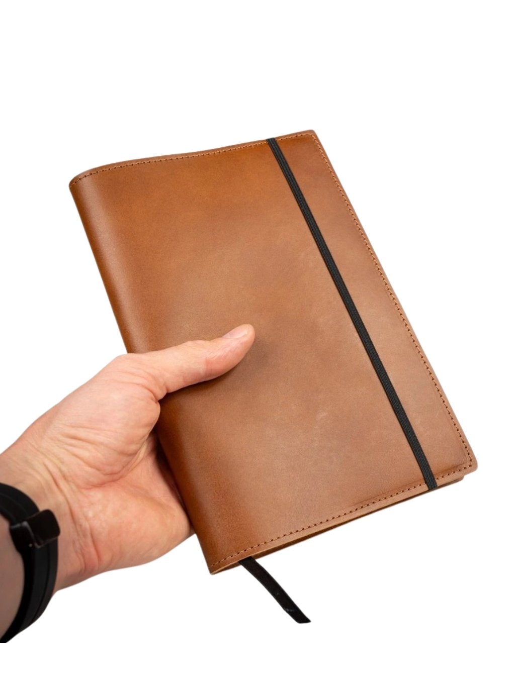 Kožený zápisník univerzální A5 koňakový