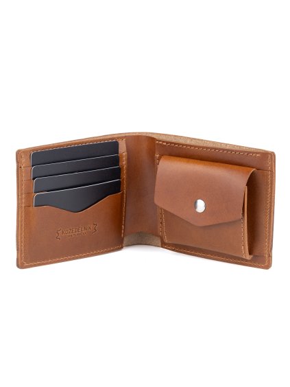 Winston peněženka - koňaková  Pánská klasická kožená peněženka