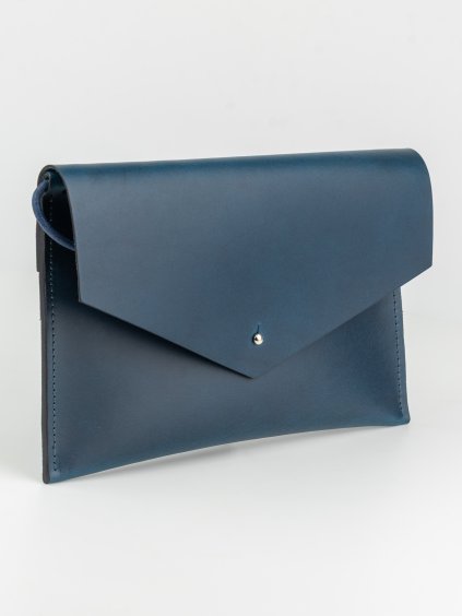 Emily psaníčko - modré  Dámské kožené psaníčko