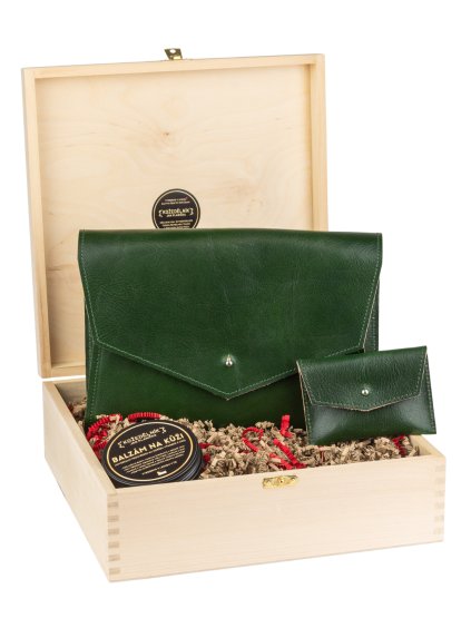 dárkový set mia kabelka penezenka zelena