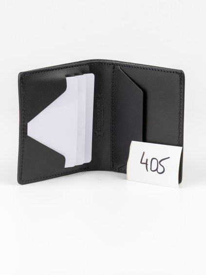 405 Henry peněženka - černá (Zachraň kůži = 1 ks)  Pánská kožená kompaktní peněženka. Vystavený kus, 2. jakost. Doplňkové ilustrační fotky a videa.