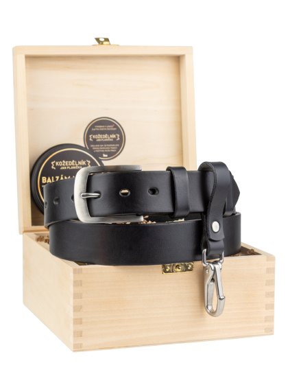 dárkový set ranger opasek karabina cerna