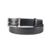 Vittorio opasek - černý  Pánský kožený opasek do obleku