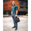 Arthur byznys taška - černá  Luxusní pánská byznys taška na 16" ultrabook z jemné hovězí kůže.