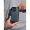 Apple Kožený kryt na telefon s Magsafe - modrý  Vhodný pro modely Apple iPhone řad 15, 16 a 17