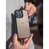 Magsafe Kožený kryt na telefon - taupe  na více iPhone modelů