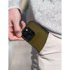 Apple Kožený kryt na telefon s Magsafe - olivový  Vhodný pro modely Apple iPhone řad 15, 16 a 17