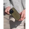 Magsafe Kožený kryt na telefon - olivový  na více iPhone modelů