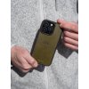 Magsafe Kožený kryt na telefon - olivový  na více iPhone modelů