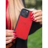 Magsafe Kožený kryt na telefon - červený  na více iPhone modelů