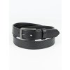 476 Henry opasek - černý prošívaný černou, zinková spona, velikost M (Zachraň kůži = více ks)  Univerzální pánský opasek. 1. jakost. Velikost M (na obvod pasu 92 – 107 cm). Délka opasku vč. spony cca 119 cm.