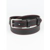 472 Henry opasek - černý prošívaný červenou, ocelová spona, velikost M (Zachraň kůži = více ks)  Univerzální pánský opasek. 1. jakost. Velikost M (na obvod pasu 92 – 107 cm). Délka opasku vč. spony cca 119 cm.