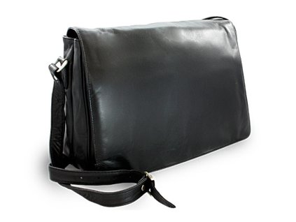 cerna kozena klopnova kabelka