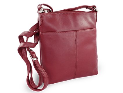 burgundy kozena zipsova minikabelka 212 3013 34