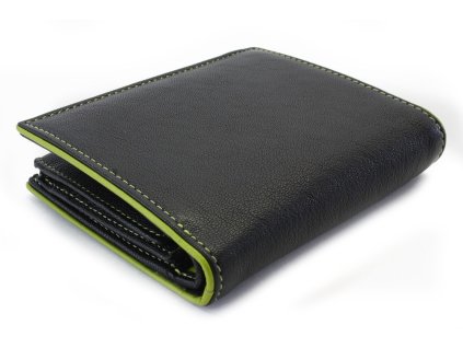 ciernozelena panska kozena penazenka s vnutornou zapinkou 514 8140 6051