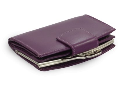 fialova damska kozena ramova penazenka so zapinkou 511 4357 76