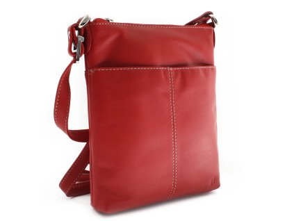 cervena kozena zipsova minikabelka 212 3013 31