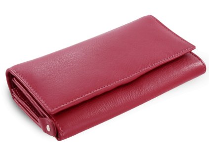 burgundy damska listova kozena penazenka s poklopom 511 2120 34