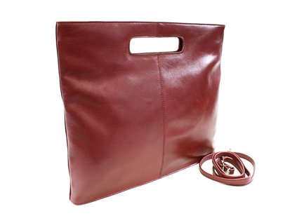 cervena kozena zipsova kabelka 212 9123 31