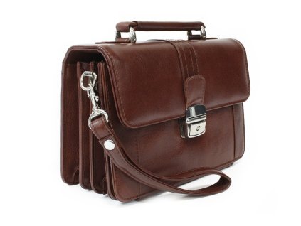 hneda panska kozena etue so sklapacim registrom a drzadlom 611 2415 40